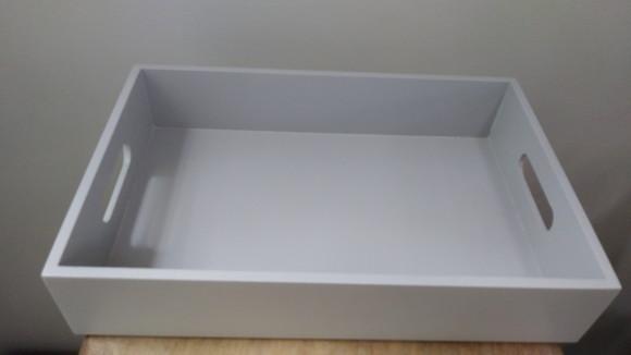 Bandeja Cinza Claro - 30x20cm