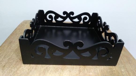 Trio de Bandejas borda Ornal - Black