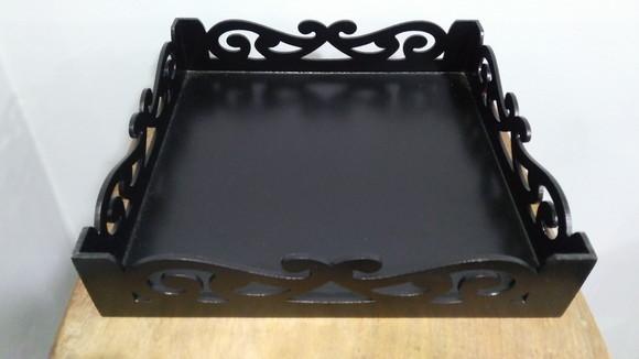 Trio de Bandejas borda Ornal - Black