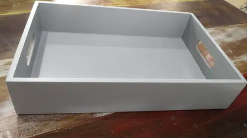 Bandeja Cinza Claro - 30x20cm