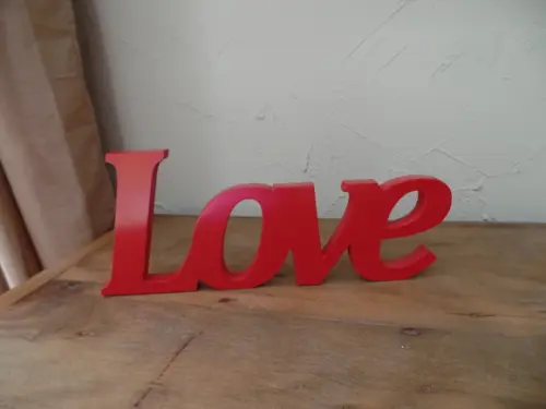 Palavra Decorativa LOVE