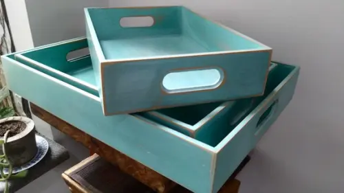 TRIO DE BANDEJAS MULTIUSO - PATINA