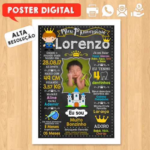 Arte Digital para Festa Infantil e Juvenil