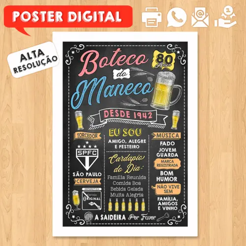 Arte Digital Chalkboard Adultos