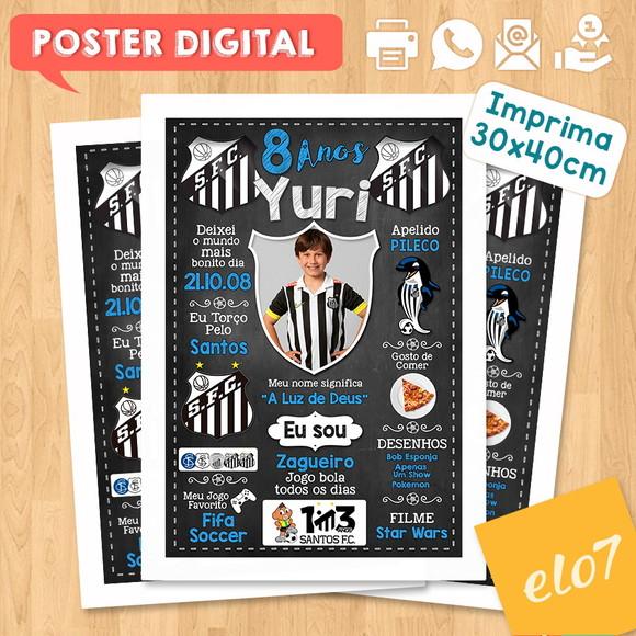 Arte Digital Chalkboard Times de Futebol com Foto