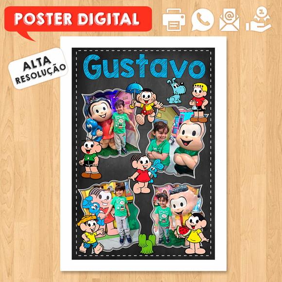 Arte Digital Poster A3 Turma Monica Fotos
