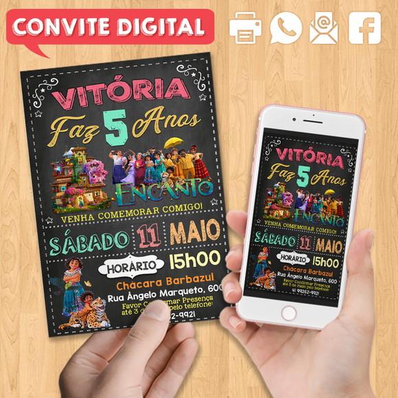 Convite Digital Aniversário Encanto Disney
