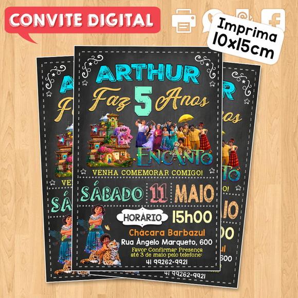 Convite Digital Aniversário Encanto Disney