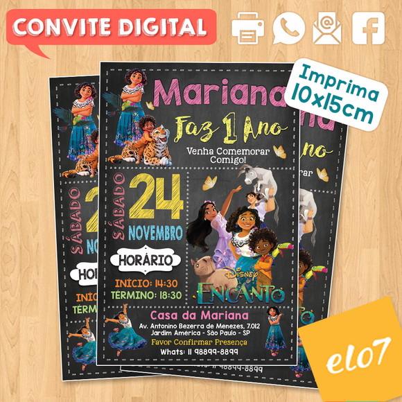 Convite Digital Aniversário Encanto Disney