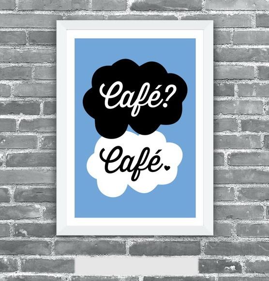 Quadro Pôster A3 c/ Moldura - a Culpa É do Café 30x42cm