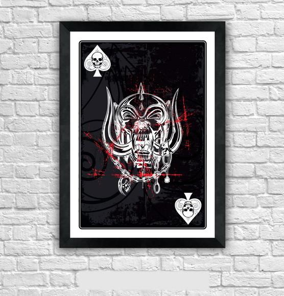 Quadro Pôster A3 c/ Moldura -black Ace 30x42cm