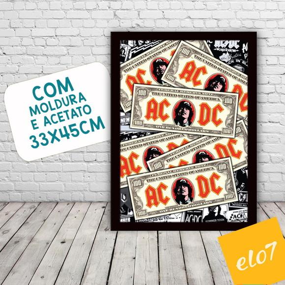 Quadro Pôster A3 c/ Moldura -angus Money 30x42cm