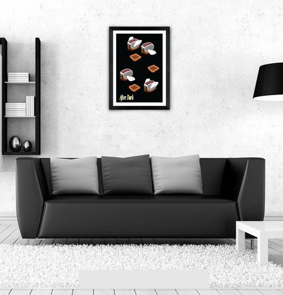 Quadro Pôster A3 c/ Moldura -torradeira After Dark 30x42cm