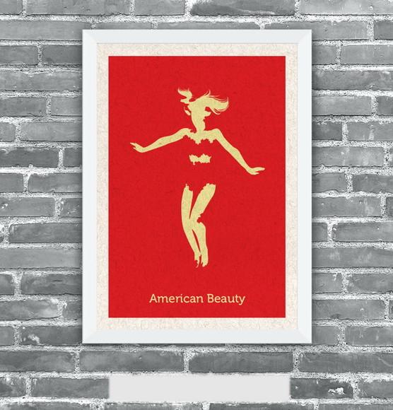 Quadro Pôster A3 c/ Moldura Beleza Americana 30x42cm