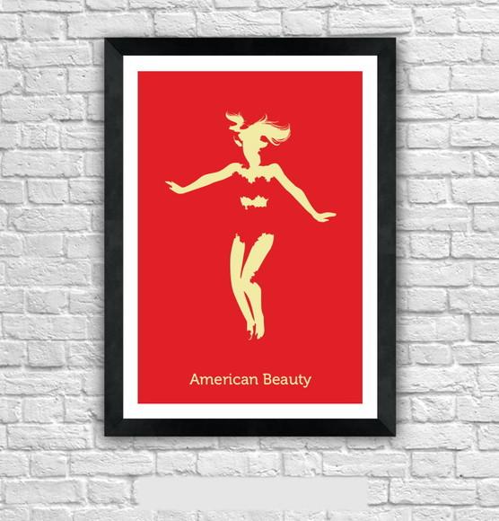 Quadro Pôster A3 c/ Moldura Beleza Americana 30x42cm
