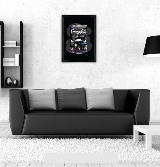 Quadro Pôster A3 c/ Moldura Black Sabbath Campbell´s 30x42cm