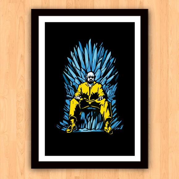Quadro Pôster A3 c/ Moldura Breaking Bad - 30x42cm