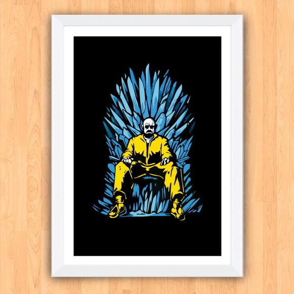 Quadro Pôster A3 c/ Moldura Breaking Bad - 30x42cm