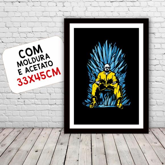 Quadro Pôster A3 c/ Moldura Breaking Bad - 30x42cm