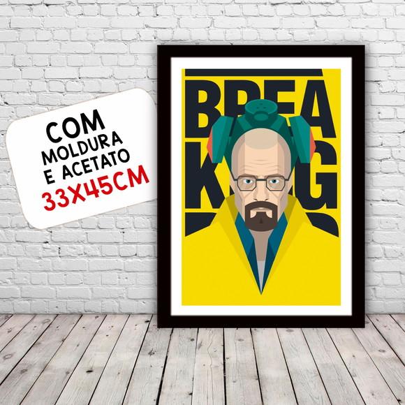 Quadro Pôster A3 c/ Moldura Breaking Bad - 30x42cm