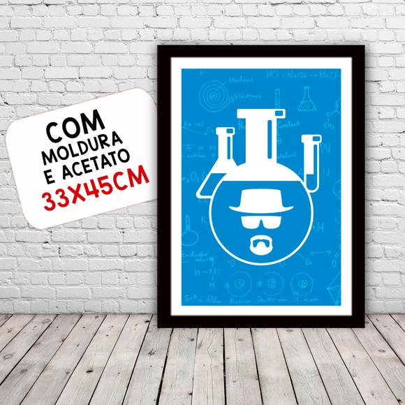 Quadro Pôster A3 c/ Moldura Breaking Bad - 30x42cm