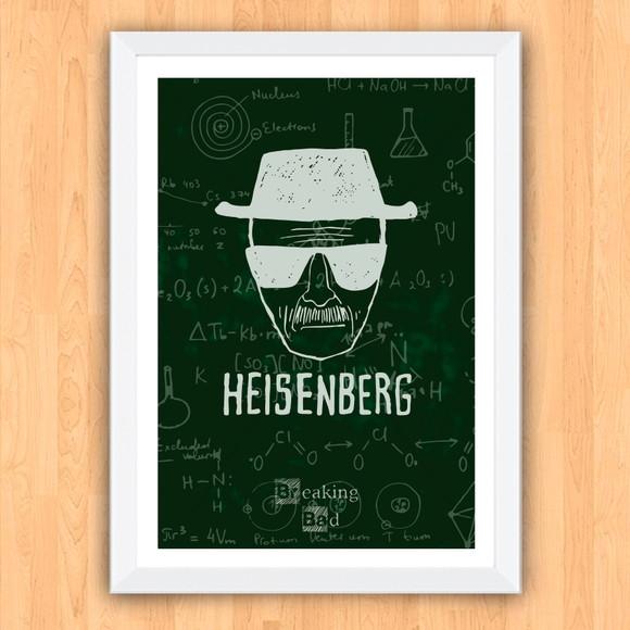 Quadro Pôster A3 c/ Moldura Breaking Bad - 30x42cm