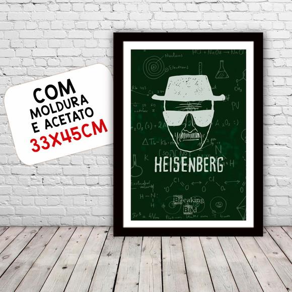 Quadro Pôster A3 c/ Moldura Breaking Bad - 30x42cm