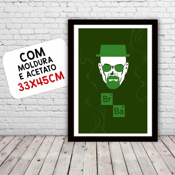 Quadro Pôster A3 c/ Moldura Breaking Bad - 30x42cm