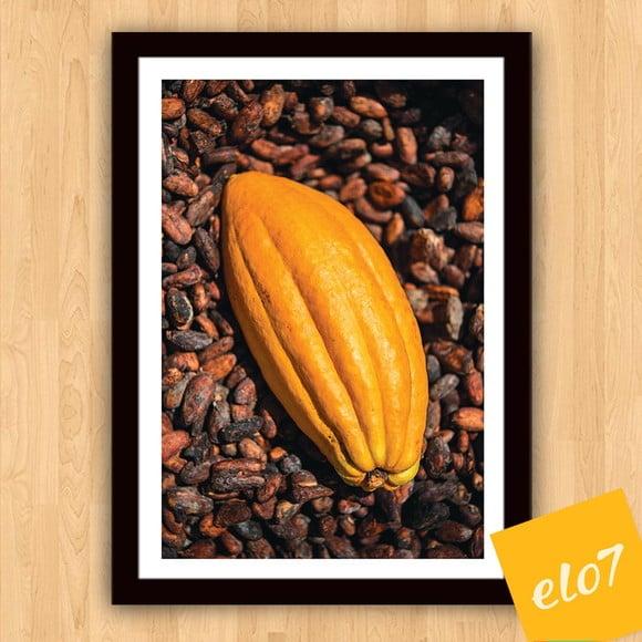Quadro Pôster A3 c/ Moldura Cacau e Chocolate 30x42cm