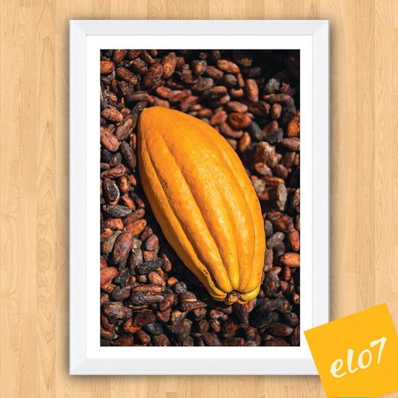 Quadro Pôster A3 c/ Moldura Cacau e Chocolate 30x42cm
