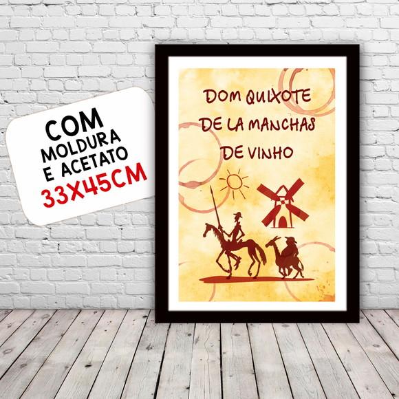 Quadro Pôster A3 c/ Moldura Don Quixote 30x42cm