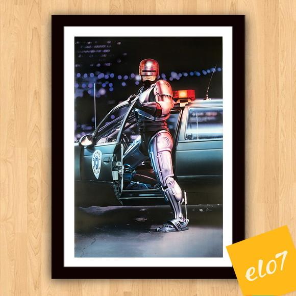 Quadro Pôster A3 c/ Moldura Filme Robocop 1 30x42cm