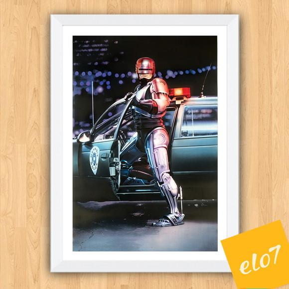 Quadro Pôster A3 c/ Moldura Filme Robocop 1 30x42cm