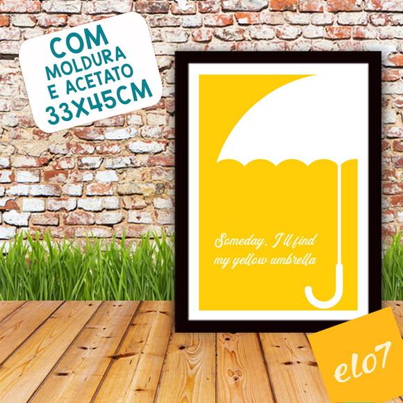 Quadro Pôster A3 c/ Moldura How I Met Your Mother - 30x42cm
