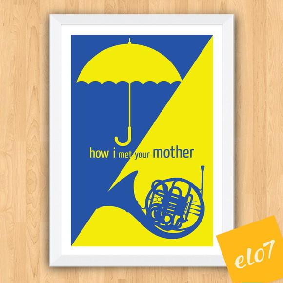 Quadro Pôster A3 c/ Moldura How I Met Your Mother - 30x42cm