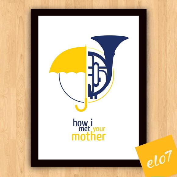 Quadro Pôster A3 c/ Moldura How I Met Your Mother - 30x42cm