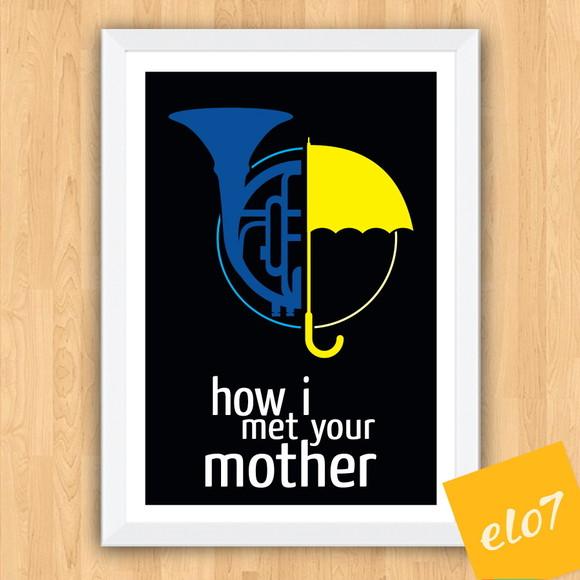 Quadro Pôster A3 c/ Moldura How I Met Your Mother - 30x42cm