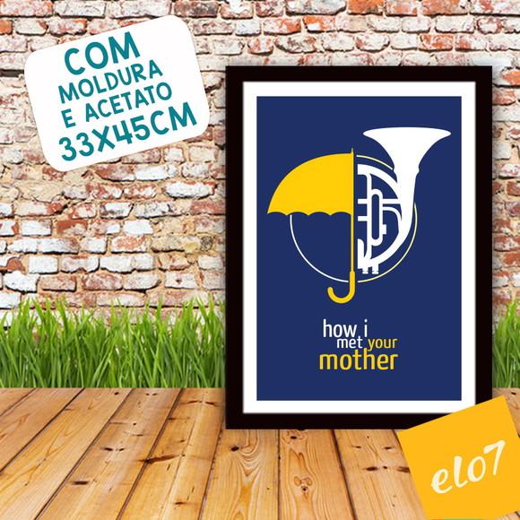 Quadro Pôster A3 c/ Moldura How I Met Your Mother - 30x42cm