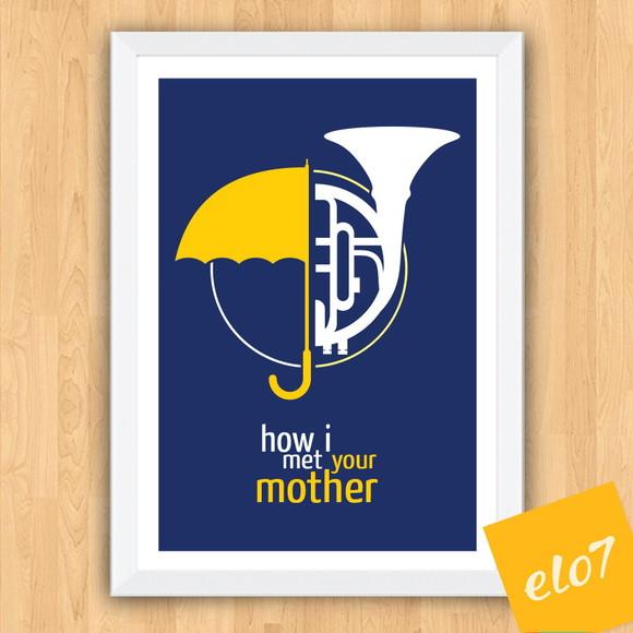 Quadro Pôster A3 c/ Moldura How I Met Your Mother - 30x42cm
