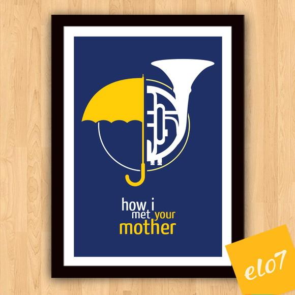 Quadro Pôster A3 c/ Moldura How I Met Your Mother - 30x42cm