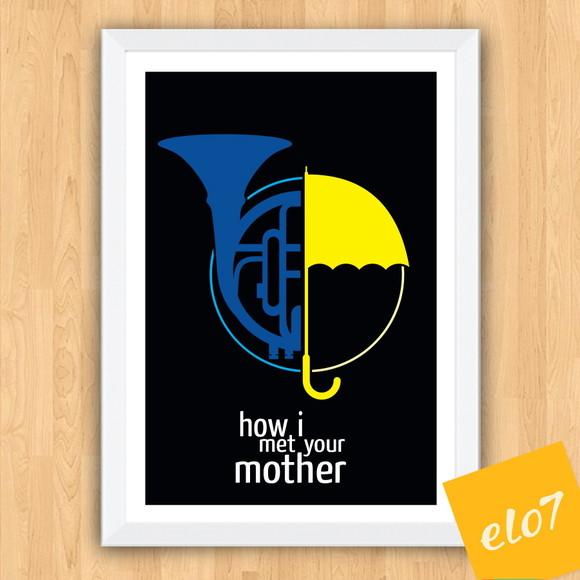 Quadro Pôster A3 c/ Moldura How I Met Your Mother - 30x42cm
