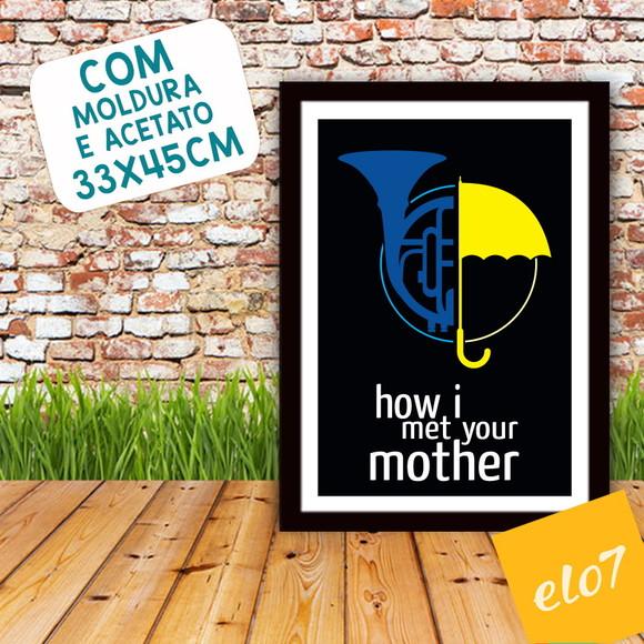 Quadro Pôster A3 c/ Moldura How I Met Your Mother - 30x42cm