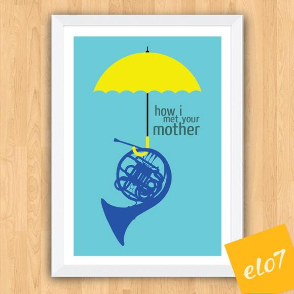 Quadro Pôster A3 c/ Moldura How I Met Your Mother - 30x42cm