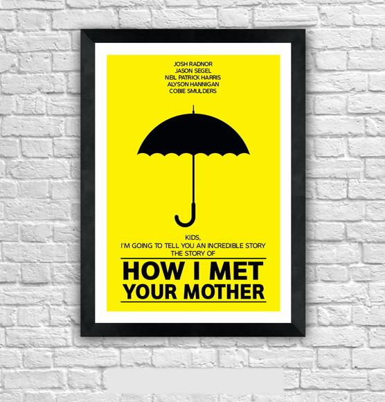 Quadro Pôster A3 c/ Moldura How I Met Your Mother - 30x42cm