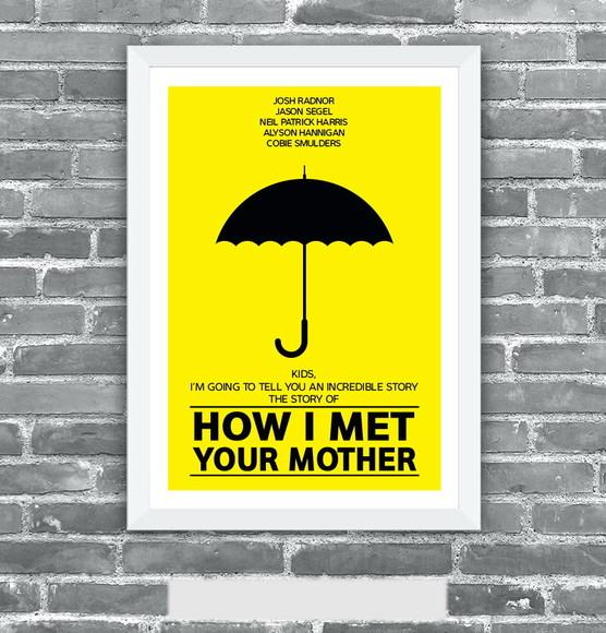 Quadro Pôster A3 c/ Moldura How I Met Your Mother - 30x42cm