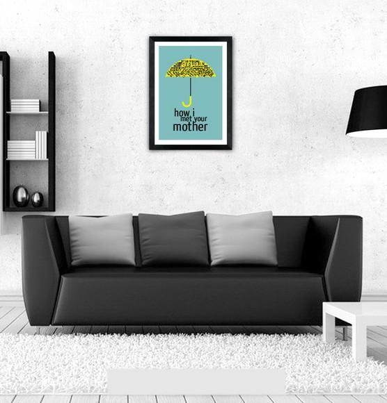 Quadro Pôster A3 c/ Moldura How I Met Your Mother - 30x42cm
