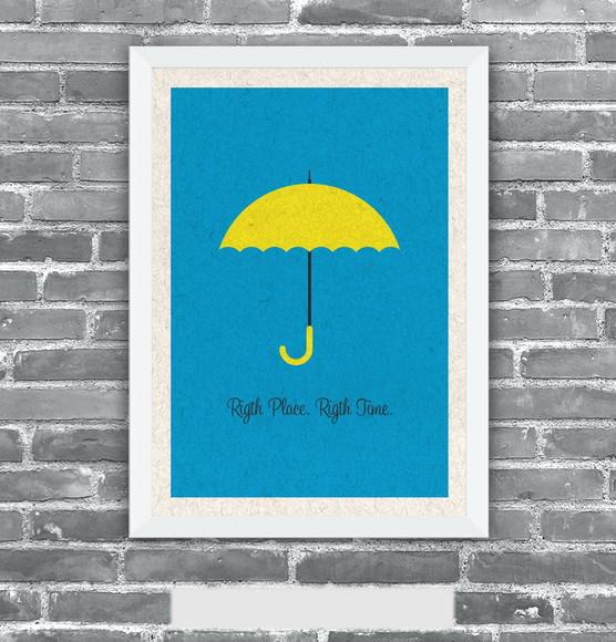 Quadro Pôster A3 c/ Moldura How I Met Your Mother - 30x42cm