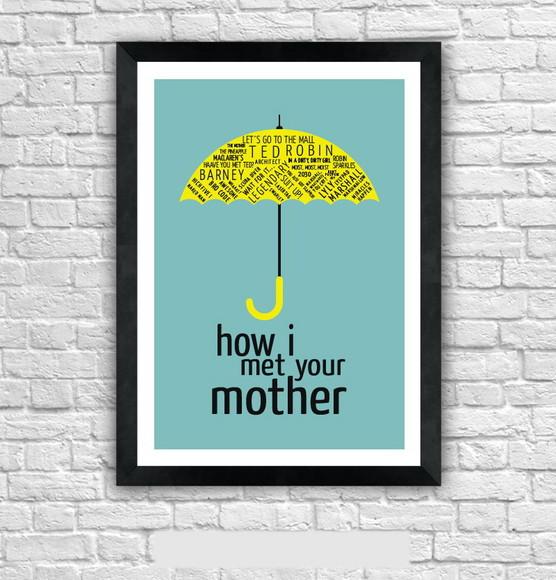 Quadro Pôster A3 c/ Moldura How I Met Your Mother - 30x42cm