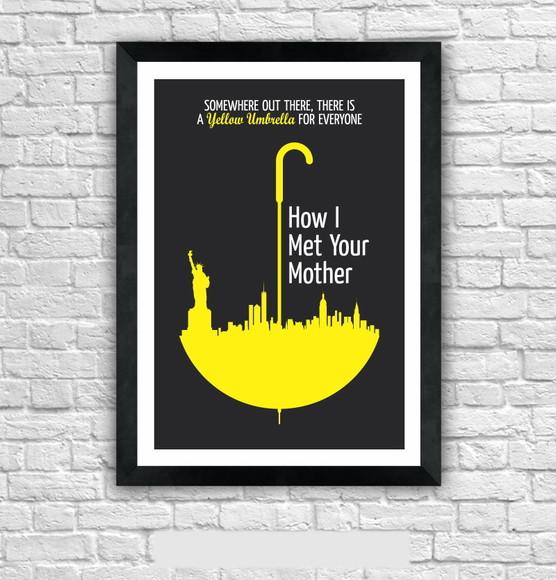 Quadro Pôster A3 c/ Moldura How I Met Your Mother - 30x42cm
