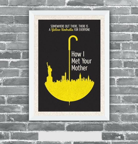 Quadro Pôster A3 c/ Moldura How I Met Your Mother - 30x42cm